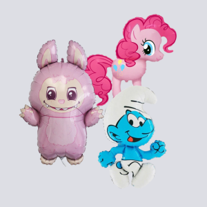 Helij baloni i baloni na zrak u obliku životinja, figura i likova