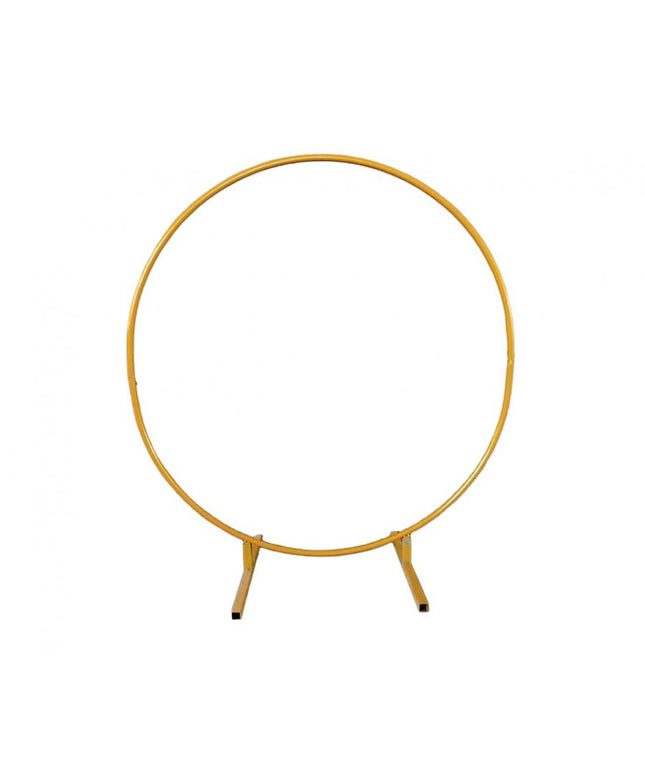 Okrogli lok za balone in dekoracije, zlatni, 200 cm