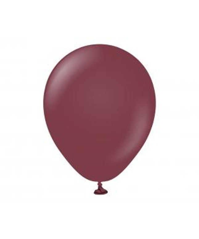 Pastelno bordo lateks baloni 13 cm - 10 kos
