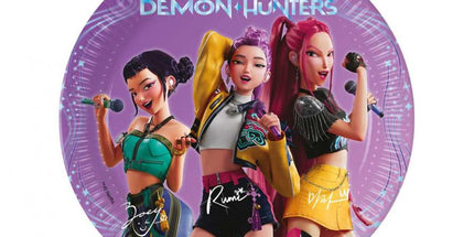 Papirnati krožniki K-POP Demon Hunters, 20 cm - 8 kos