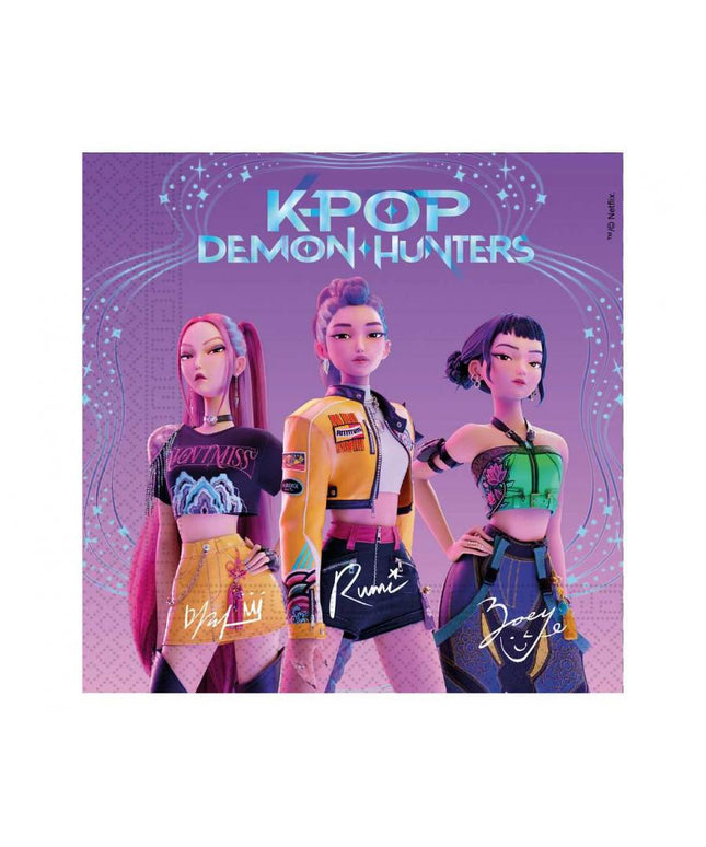 Papirnate salvete K-Pop Delom Hunters 33 x 33 cm, 20 kom