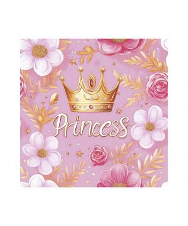 Papirnate serviete Princess in krona 33 x 33 cm - 20 kom