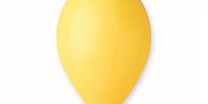 Baloni iz lateksa, rumena barva pastel, 30cm, 20 balonov - Mojbalon