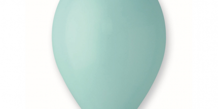 Pastelno turkizno zeleni baloni 30 cm Gemar komplet 10 lateks balonov