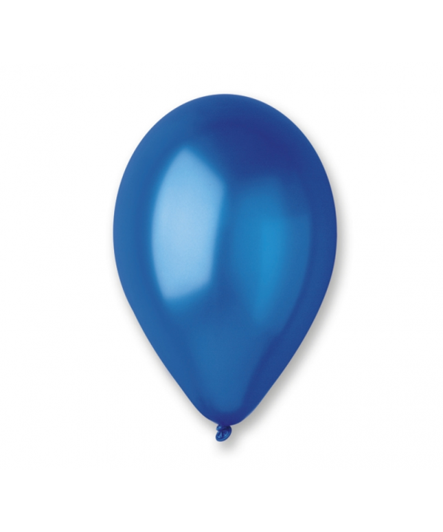 Metalni temno modri baloni 30 cm Gemar paket 10 kosov