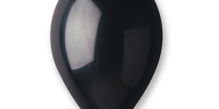 Črni kovinski baloni 30 cm Gemar premium komplet 10 kosov