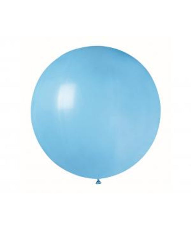 Pastelno svetlo moder lateks balon Jumbo 75 cm - 1 kos