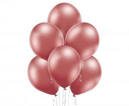Sijajni rose gold lateks baloni 30 cm - 10 kos