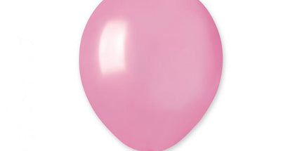 Metalno roza mini baloni 13 cm Gemar paket 10 kosov