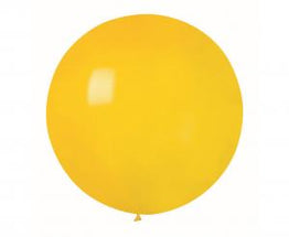 Pastelno rumen lateks balon Jumbo 75 cm - 1 kos