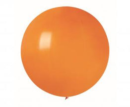 Pastelno oranžen lateks balon Jumbo 75 cm - 1 kos