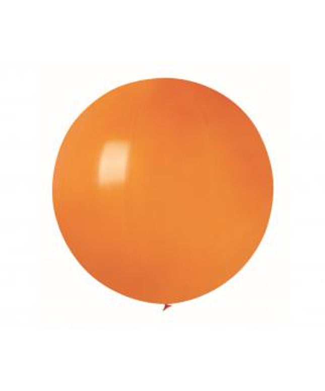 Pastelno oranžen lateks balon Jumbo 75 cm - 1 kos