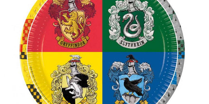 Papirnati krožniki Harry Potter Hogwarts, 23 cm - 8 kos