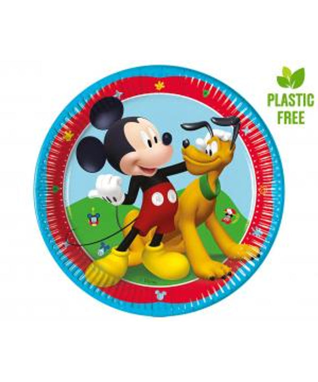 Papirnati krožniki Mickey Mouse, 20 cm – 8 kos