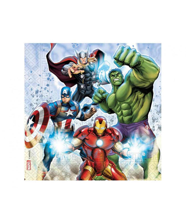 Papirnati prtički Maščevalci 33 x 33 cm - 20 kos