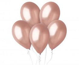 Metalik rose gold lateks baloni 30 cm - 10 kos