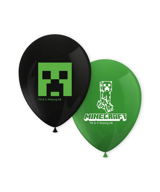 Minecraft lateks baloni, 28 cm - 8 kosov