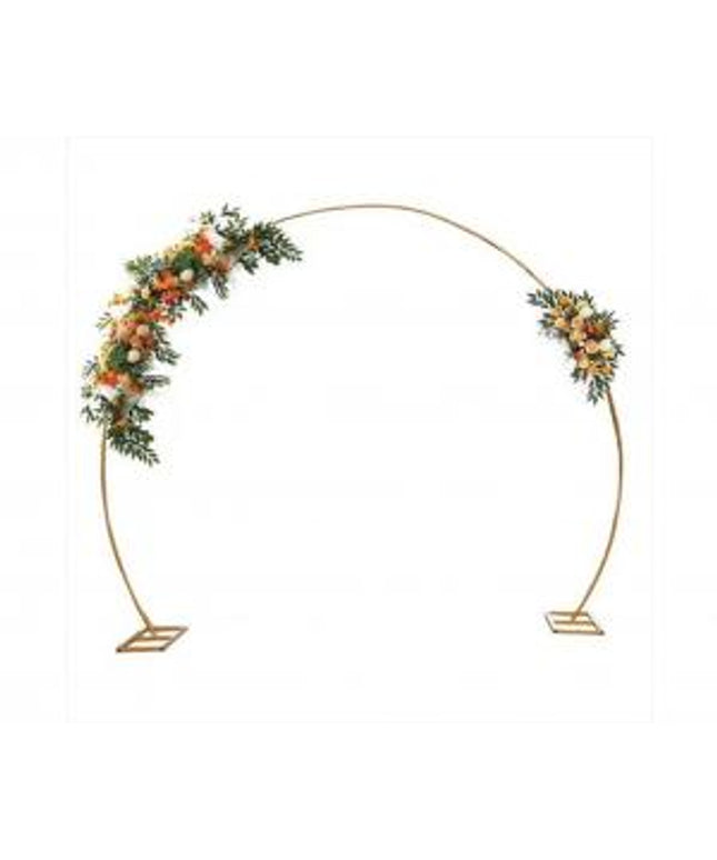 Polkrožni lok za balone in okraske, zlat - 240 x 210 cm
