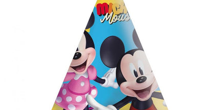 Party šeširi Mickey, šareni, univerzalni, 6 kom