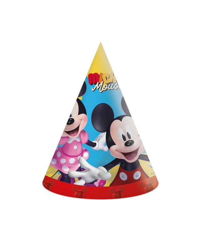 Party šeširi Mickey, šareni, univerzalni, 6 kom