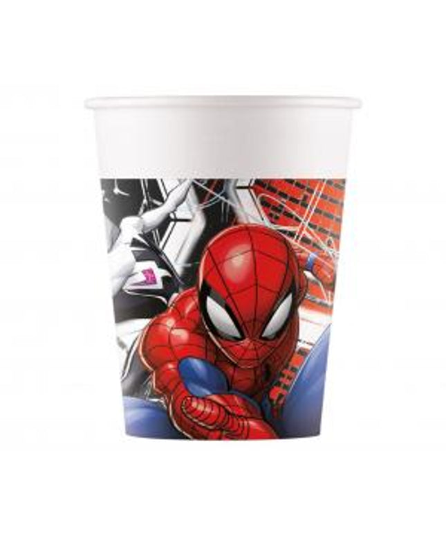 Papirnati kozarci Spiderman World of Web 200 ml – 8 kos