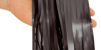 Dekorativna mat črna folijska zavesa 100x200 cm za dekoracijo