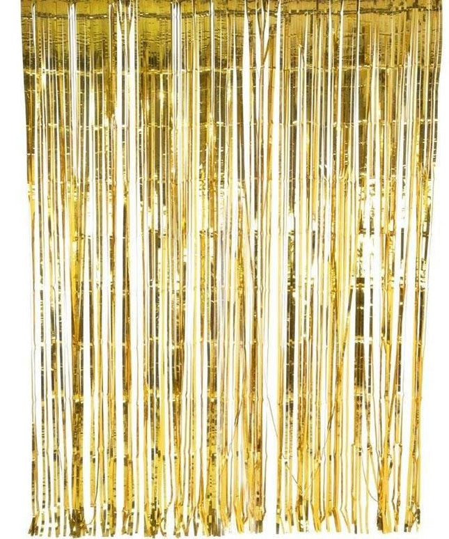 Dekorativna zlata mat trakasta zavesa 100×200 cm