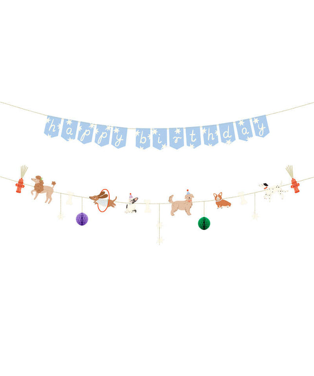 Happy Birthday Puppies banner 210 cm