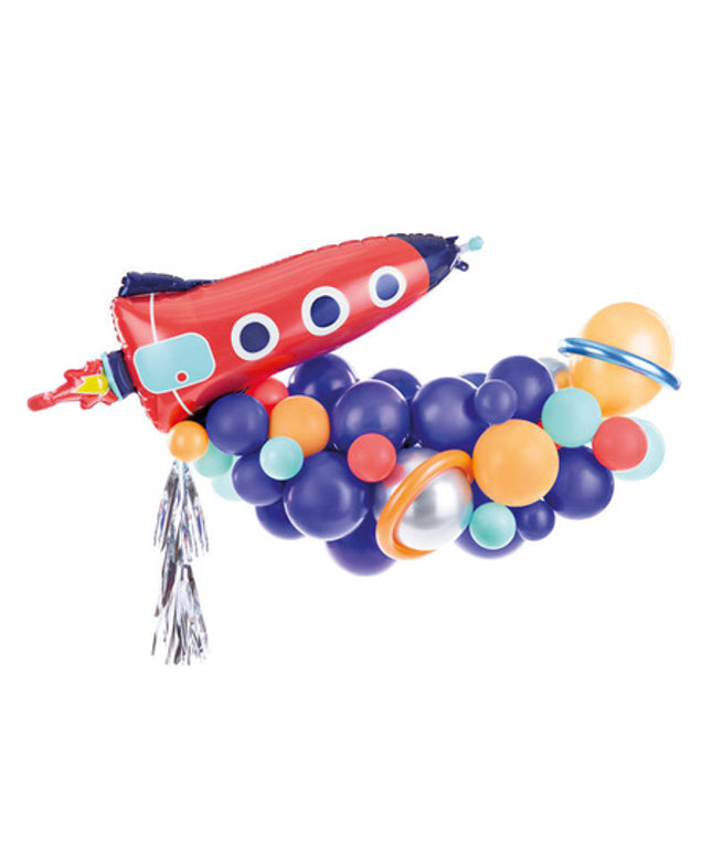 Girlanda iz balonov Raketa mix - 200 cm