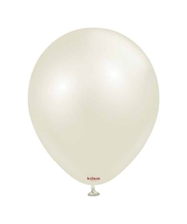 Ivory White lateks baloni 30 cm - 10 kos