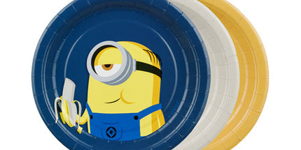 Papirnati krožniki Minions, 18 cm - 6 kos