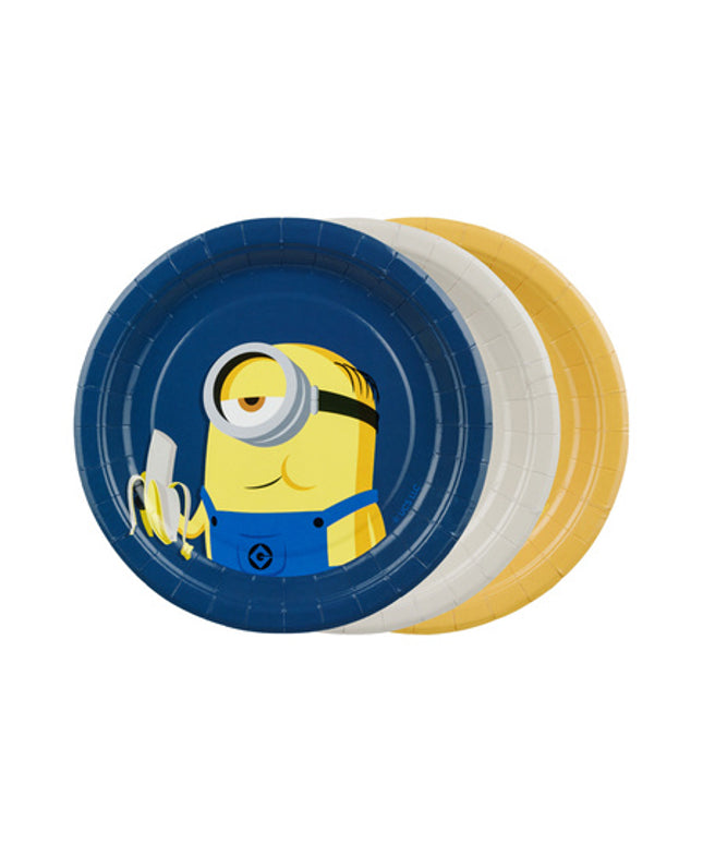 Papirnati krožniki Minions, 18 cm - 6 kos