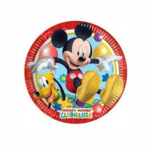 Papirnati krožniki z Mickey Mouseom – 20 cm – 8 kosov