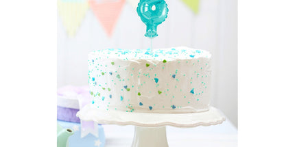 Balon na palčki za rojstni dan Številka 8 modra, 13cm - mojbalon