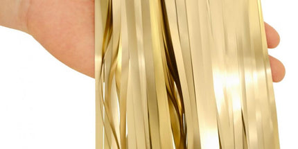 Dekorativna mat zavesa svetlo zlata 100x200 cm