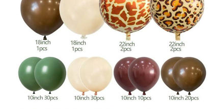 Girlanda balonov Safari 78 kosov - živalska tema
