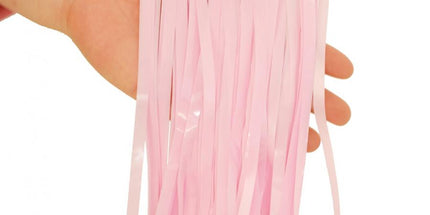 Dekorativna svetlo roza folijska zavesa za praznovanja 100x200